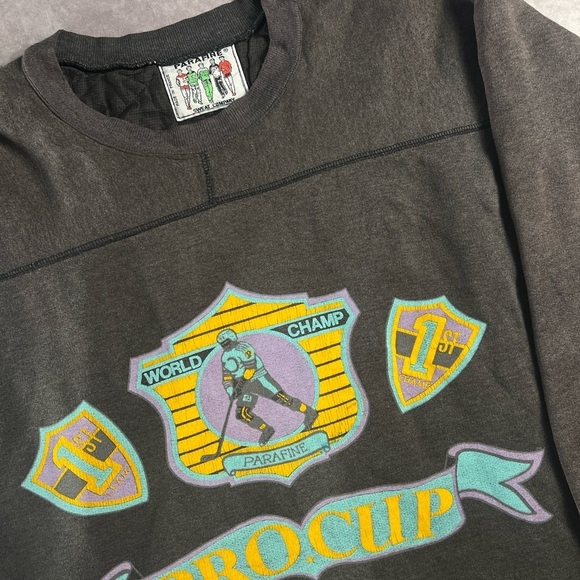 Vintage PARAFINE Pro Cup Sweatshirt - Made in France - Size XL - Picture 2 of 3